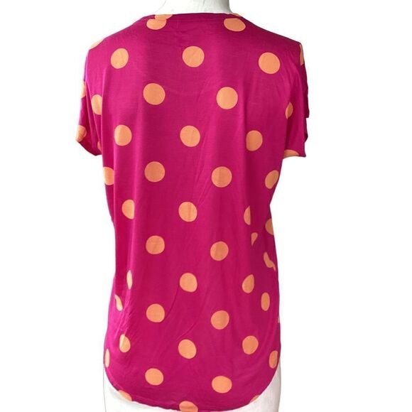 JCP polka dot top medium/small.  0624 - Picture 3 of 8